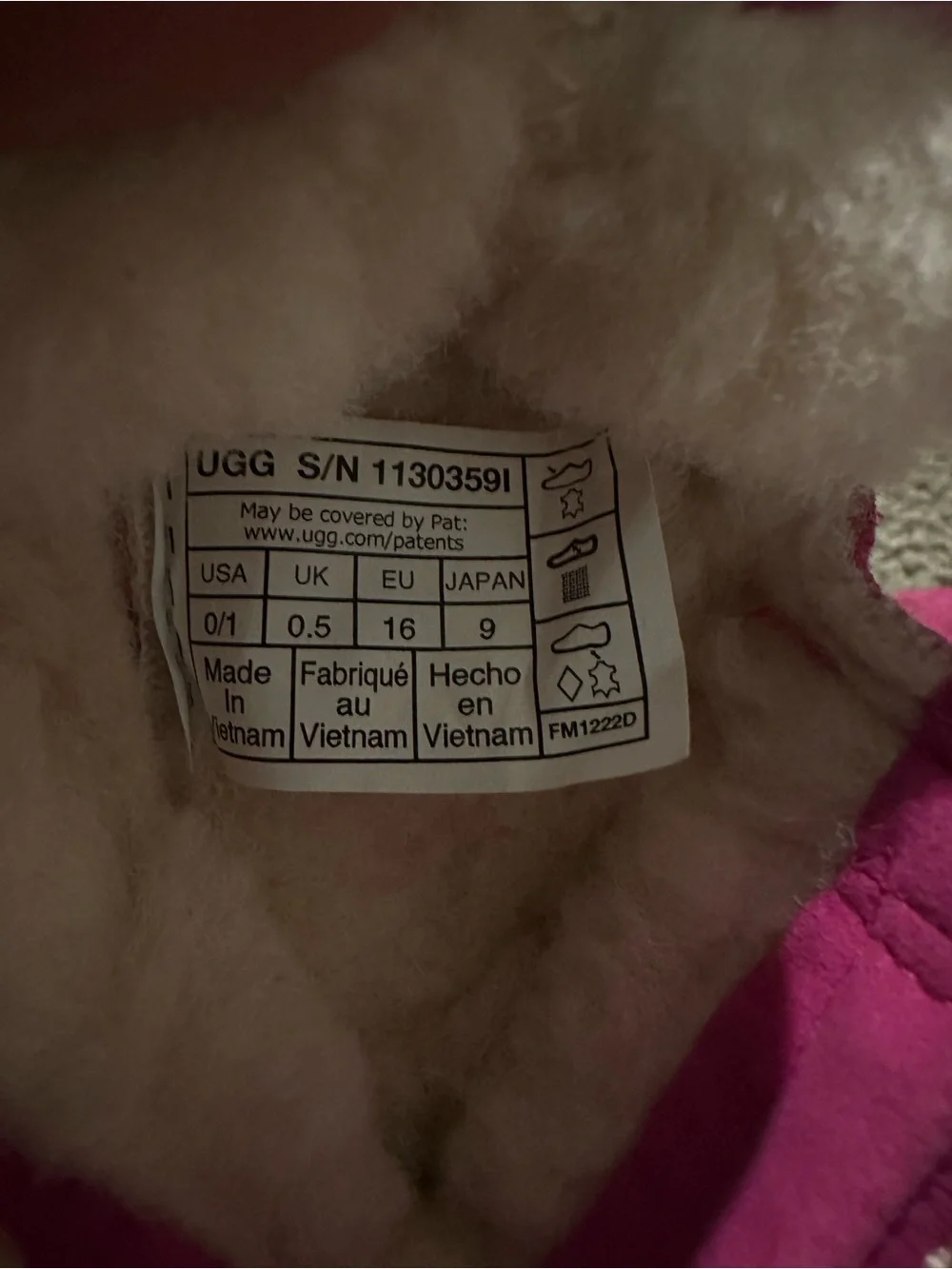 UGG Baby Tasman Slippers